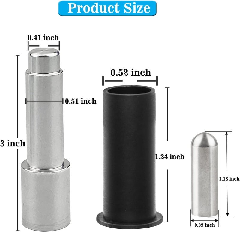 Bentolin Door Bushing Removal Tool Hinge Liners Door Pin Guides for Jeep Wrangler JK JKU JL JLU Gladiator JT 2007-2021 (with Stainless Steel Hinge Bolts)… - Image 5